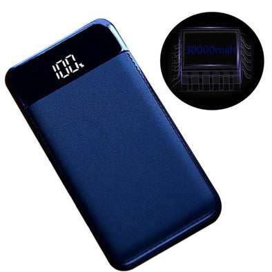 30000mah Power Bank External Battery PoverBank 2 USB LCD
